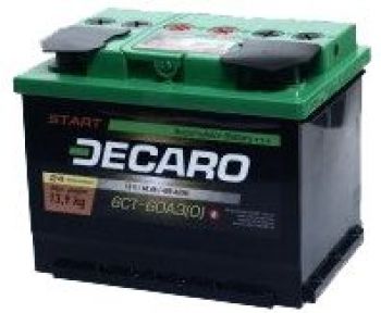 Decaro Star 60Ah-12v 6CТ-60 A3E (0) R