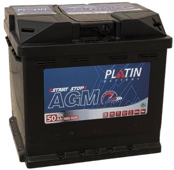 Platin AGM 50Ah 480A R+ (AGM L1)