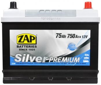 ZAP Silver Premium Asia 75Ah 750A R+ (D26) (575 50)