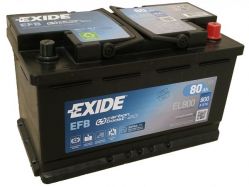 Exide EFB 80Ah R   EL800