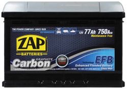 ZAP Carbon EFB 80Аh 750А R+ (580 08) (L4B) (h=175)